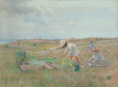 Recolhendo Flores de William Merritt Chase