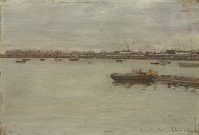 Dia cinzento na baía, c. 1886 de William Merritt Chase
