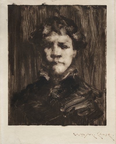 Cabeça de um rapaz de William Merritt Chase