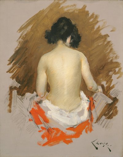 Nu, c.1901 (óleo sobre tela) de William Merritt Chase