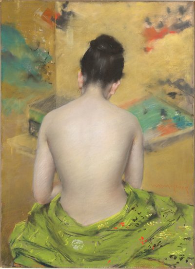 Estudo da cor da carne e do ouro de William Merritt Chase