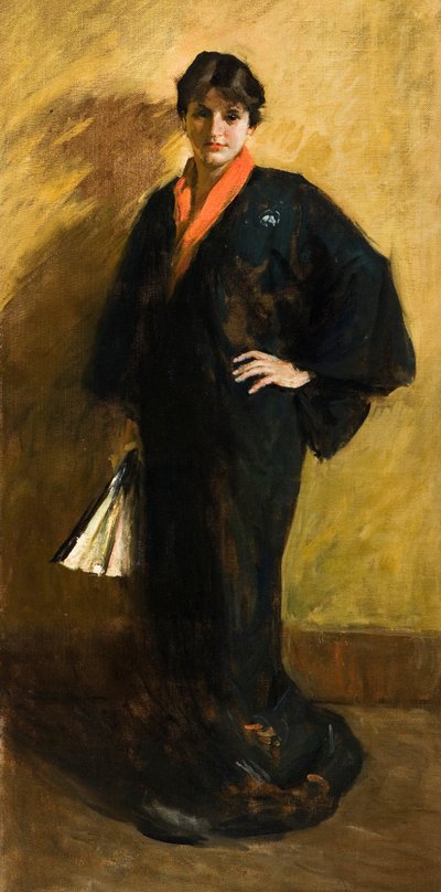 O quimono azul de William Merritt Chase