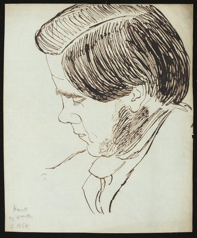 Retrato de William Holman Hunt, 1854 de William Michael Rossetti
