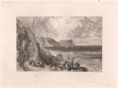 Baía de Clovelly e Ilha Lundy de William Miller