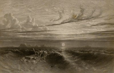 Pôr do sol no mar após uma tempestade de William Miller
