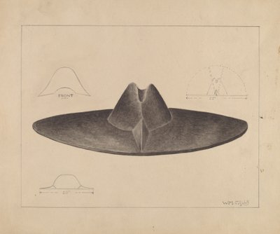 chapéu de homem de William Mills