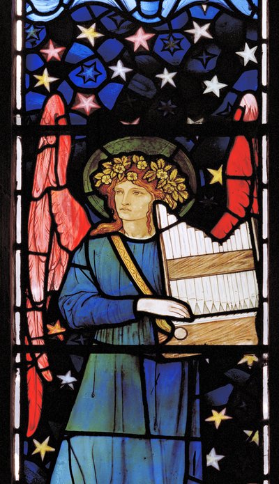 Angel Musician, 1881 (vitral) de William Morris