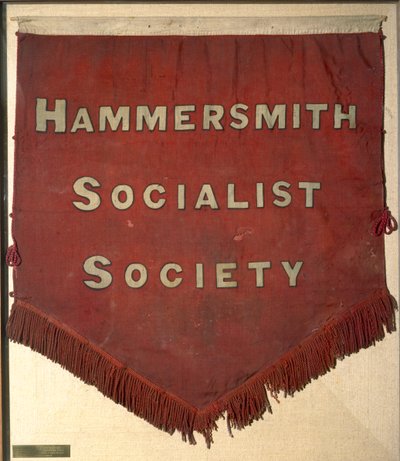 Bandeira da Sociedade Socialista Hammersmith (têxtil) de William Morris