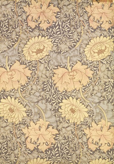 Design de papel de parede &39;Crisântemo&39;, 1876 de William Morris