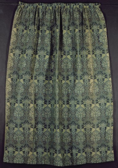 Cortina em design &39;favo de mel&39; (tapeçaria) de William Morris