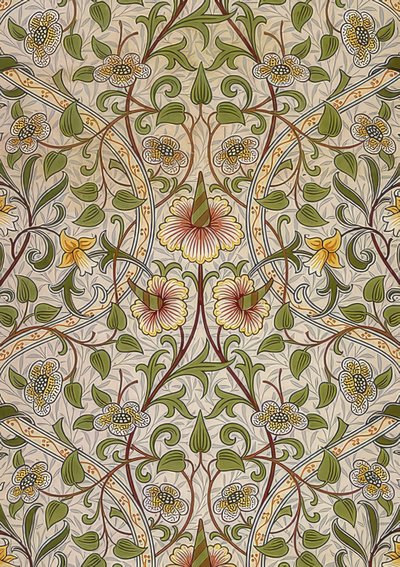 Tecido decorativo. 1876-90 de William Morris