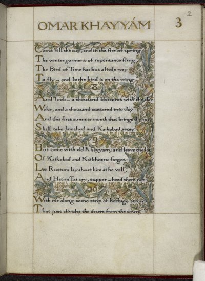 Rubaiyat de Omar Khayyam de William Morris