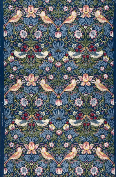 Ladrão de Morango. Tecido decorativo, 1883. de William Morris