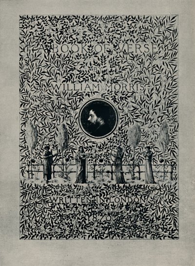 Página de rosto de A Book of Verse, de William Morris, 1870. de William Morris
