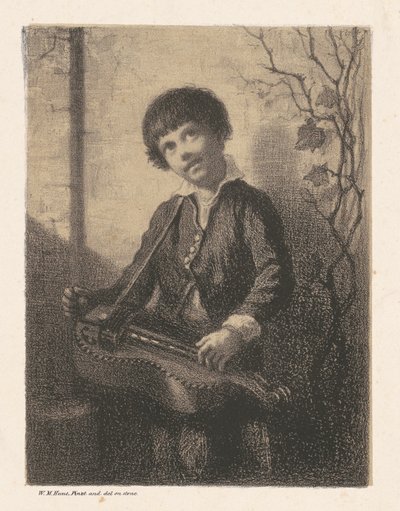 O menino do Hurdy-Gurdy de William Morris Hunt