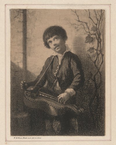 O Garoto Hurdy Gurdy de William Morris Hunt