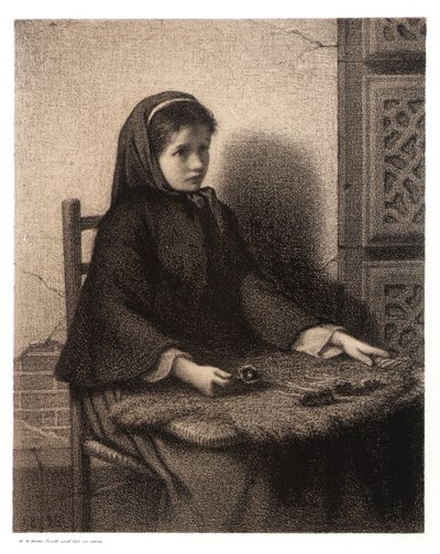 Rapariga Violeta de William Morris Hunt