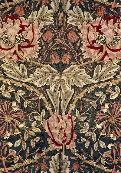 Tecido decorativo, 1876-1890. de William Morris Tapestry Works