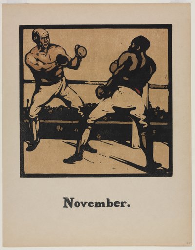 Um Almanaque de Doze Esportes: Boxe de William Nicholson
