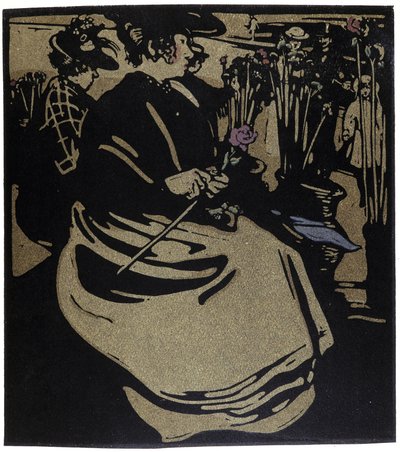 Flower Merchant, Londres em "Types of London", de William Nicholson (1872-1949) de William Nicholson