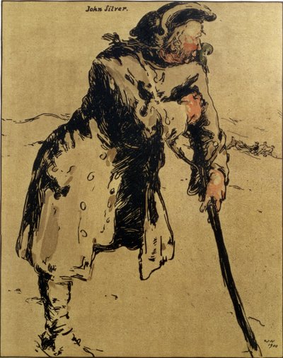 John Silver, ilustração de 