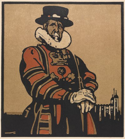 Tipos de Londres: Beefeater de William Nicholson