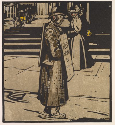 Tipos de Londres: Homem-Sanduíche de William Nicholson