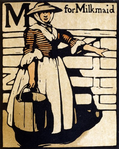 M de Milkmaid, ilustração de 