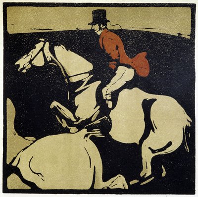 Montar: Homem a Cavalo - por William Nicholson (1872-1949) de William Nicholson