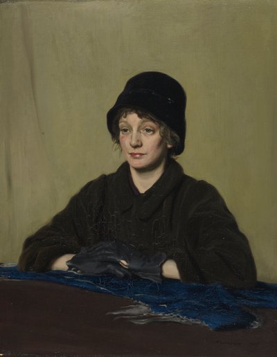 A rapariga com uma luva esfarrapada de William Nicholson