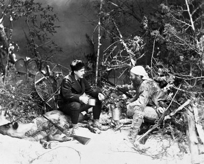 Life of the Trapper in Canada, foto de Nottman, por volta de 1890. de William Notman