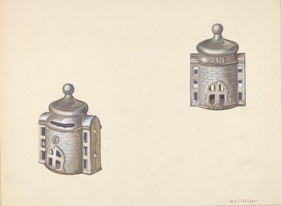 Byzantine Dome Coin Bank, c. 1938. de William O. Fletcher