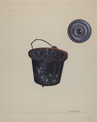 Chaleira de Ferro de Brinquedo para Crianças, c. 1937. de William O. Fletcher