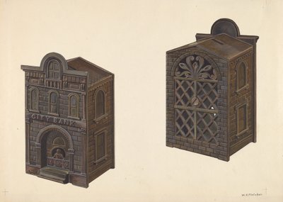 City Bank Toy Bank, c. 1938. de William O. Fletcher
