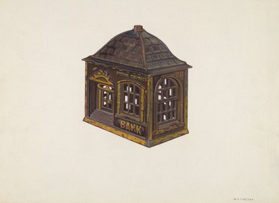 Home Savings Bank, c. 1940. de William O. Fletcher