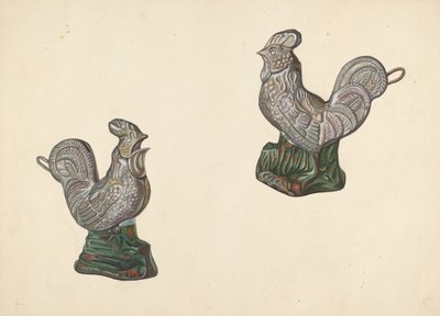 Rooster Coin Bank, c. 1938. de William O. Fletcher