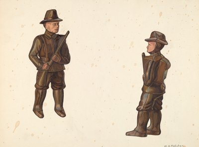Soldado em Khaki Coin Bank, c. 1938. de William O. Fletcher
