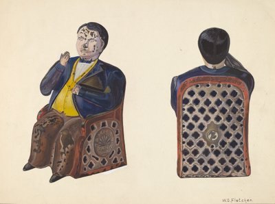 Tammany Toy Bank, c. 1937. de William O. Fletcher