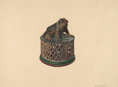 Toy Bank: Frog, c. 1938. de William O. Fletcher