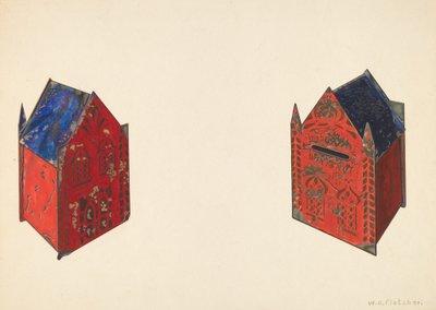 Toy Bank: Não Desperdiçar - Não Quero Não, c. 1938. de William O. Fletcher