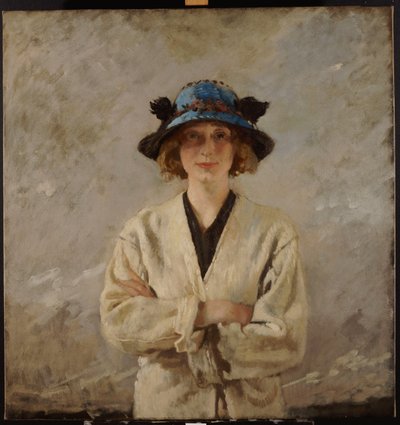 Menina de chapéu azul, 1912 de William Orpen
