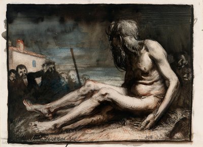 Job no monte de estrume de William Orpen