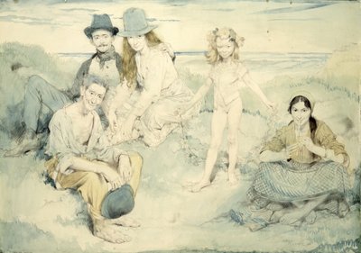 Na costa irlandesa de William Orpen