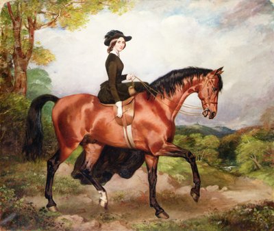 Retrato da Sra. Thomas Conolly de Castletown Co.Kildare (óleo sobre tela) de William Osbourne