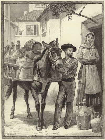 Um vendedor de azeite e vinagre de William Overend Geller