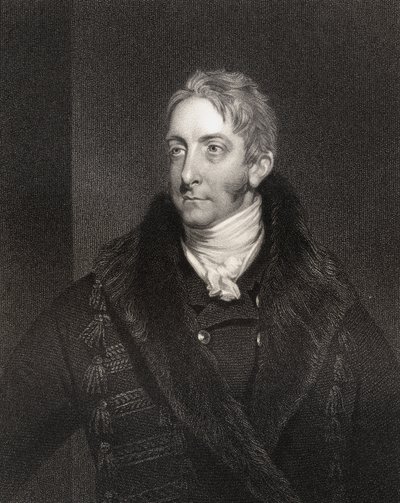 Cropley Ashley Cooper, 6º Conde de Shaftesbury, gravado por W. Holl (1807-71), de &39;National Portrait Gallery, volume IV&39;, publicado c.1835 de William Owen