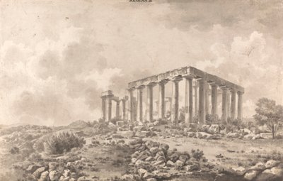 Templo de Júpiter Panhellenios em Aegina de William Pars
