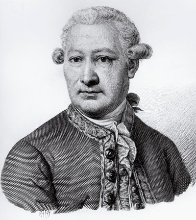 Retrato de Giovanni Alessandro Brambilla (1728-1800), Barão de Carpiano, anatomista, patologista e médico italiano, gravura de Nicolas Toussaint Charlet
