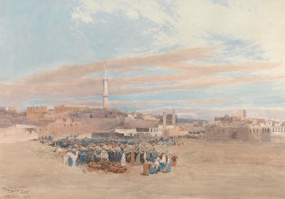The Market Place, Tanta, Egipto de William Paton Burton