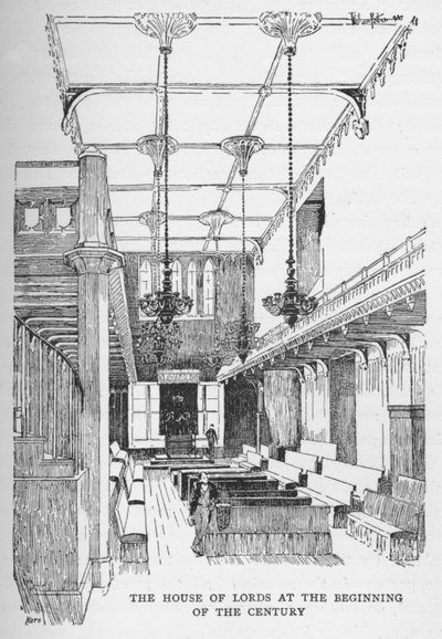 A Câmara dos Lordes no início do século, c1897 de William Patten